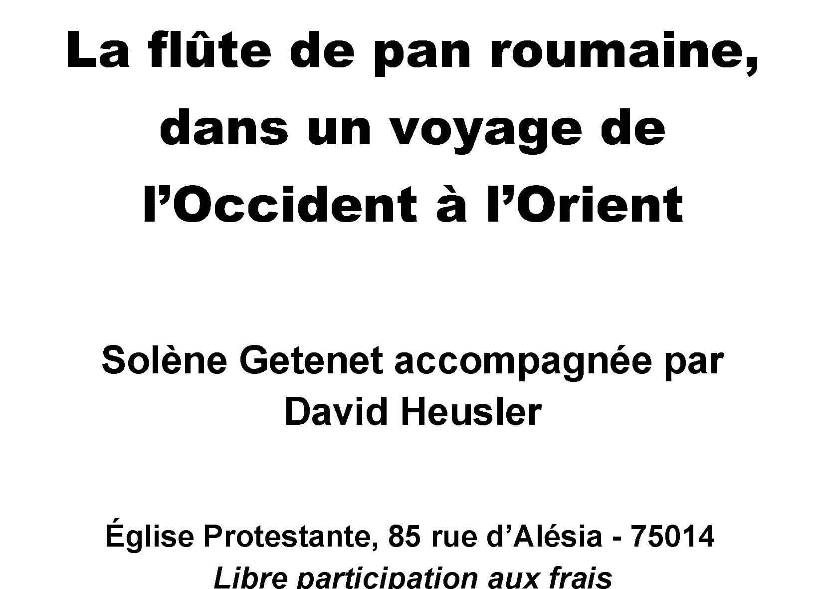 Flûte de Pan et piano